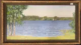 Early Morning by Mikhail Yurevich Kugatch, oil on canvas, sold Aug 2025