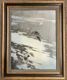 Pintail at Lowtide by James Mc Ewen, oil on board, sold Aug 2025