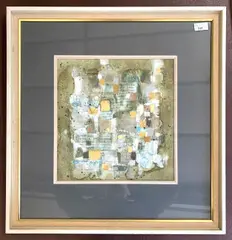 Untitled by David Hazelwood, mixed media, sold Aug 2025