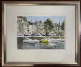 Harbour scene by John Yardley, watercolour, sold Aug 2025