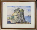 Nose Point by Susan White, pencil and watercolour, offered Aug 2025