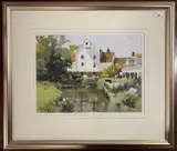 Mill view by John Yardley, watercolour, sold Aug 2025