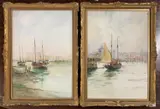 Watercolours by William Birchill, 1920, watercolor, sold Aug 2025