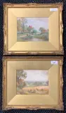 Untitled by Henry J. Kinnaird, watercolor, sold Aug 2025