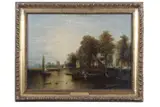 View on the Yare near Thorpe Church by Joseph Paul, oil on panel, sold Jul 2025
