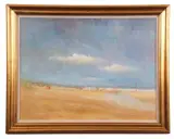 Cart Gap Beach by Peter Jamieson, oil on board, sold Jul 2025