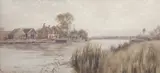 Horning Ferry by Stephen John Batchelder, watercolour, sold Jul 2025