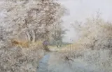 Untitled by Charles Harmony Harrison, 1881, watercolour, sold Jul 2025