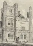 View of East Barsham House by John Sell Cotman, 1813, etching, sold Jul 2025
