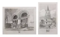 Walsoken Church by John Sell Cotman, 1817, print (other), sold Jul 2025