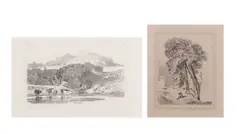 North Wales by John Sell Cotman, etching, sold Jul 2025