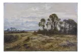 Extensive rural landscape by Benjamin Williams Leader, 1904, oil on canvas, sold Jul 2025