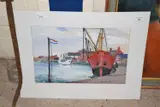 Wells Harbour by Muriel Inwood, mixed media, sold Jul 2025