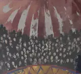 Circus Backcloth, Aspects of Love by John Macfarlane, gouache on board, sold Dec 2025