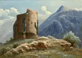 Dolbadarn Castle by Thomas Finchett, oil on canvas, sold Dec 2025