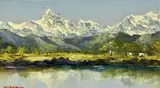Untitled by Charles Wyatt Warren, oil on board, sold Dec 2025