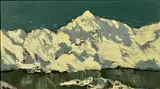 Snowdon from Llyn Llydaw, Winter by Charles Wyatt Warren, oil on board, sold Dec 2025