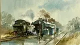 Untitled by David Weston, watercolour, offered Dec 2025