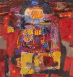 The Sleeping Painter by Chris Griffin, acrylic, sold Dec 2025