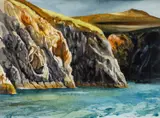 What the Seals See by John Cleal, watercolour, sold Dec 2025