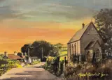 Colour print - Pisgah Chapel in Aberystwyth by Hywel Harries, print, sold Dec 2025
