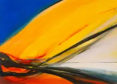 Fierce Velocity by Neil Canning, mixed media on paper, sold Nov 2025