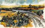Untitled by John Cleal, mixed media on paper, offered Nov 2025