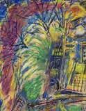 Untitled by Ernest Zobole, mixed media, sold Nov 2025
