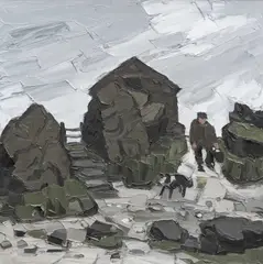Untitled by Kyffin Williams, oil on canvas, sold Nov 2025