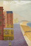 Bexhill Hotel by David Tinker, oil on board, sold Nov 2025