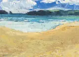 South Beach, Tenby by Gwilym Prichard, oil on canvas, sold Nov 2025