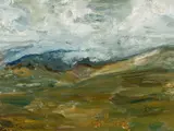 Gwynedd by Ivor Davies, oil on canvas, sold Nov 2025