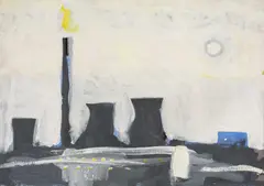 Llandarcy by William Brown, oil on canvas, sold Nov 2025