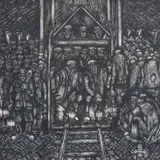 Large by Nicholas Evans, 1978, oil on board, sold Nov 2025