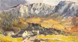 Farm Near Cader Idris by Charles Wyatt Warren, oil on board, sold Nov 2025