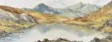 Snowdon from Llyn Mymbyr by Charles Wyatt Warren, oil on board, sold Nov 2025