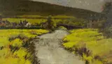 Untitled by Hywel Harries, 1968, oil on board, sold Nov 2025