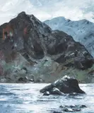 Castell Y Geifr / Cwm Idwal by Gwyn Roberts, oil on canvas, offered Nov 2025