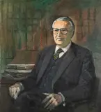 Studio stamp by John Elwyn, 1986, oil on linen, offered Nov 2025