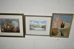 Tajo gorge, ronda by Don Clarke, 1969, watercolour and ink on board, offered Jul 2023
