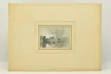 A landscape with trees by Hercules Brabazon Brabazon, watercolor, sold Jul 2023