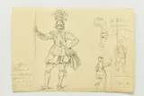 A page from a sketchbook by James Ward, drawing, sold Jul 2023