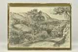 Menton by Cecil Gordon Lawson, 1882, pencil and black, sold Jul 2023