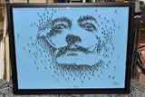 Salvador dali by Craig Alan, mixed media on board, sold Jul 2023