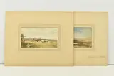 Landscape with sheep by Edmund Morison Wimperis, watercolour on card, sold Jul 2023