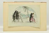 Harlequin by Albert Rutherston, ink and watercolour, sold Jul 2023