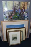Wild flowers by Claire Spencer, pastel on paper, offered Jul 2023