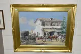 Parador del sevillano, madrid by Roberto Domingo, gouache, offered Jul 2023
