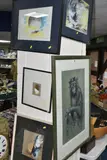 Comprising of two works by Graham Benton, 1982, mixed media on paper, sold Jul 2023