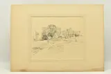 Hampstead by John Linnell, 1825, pencil on paper, sold Jul 2023